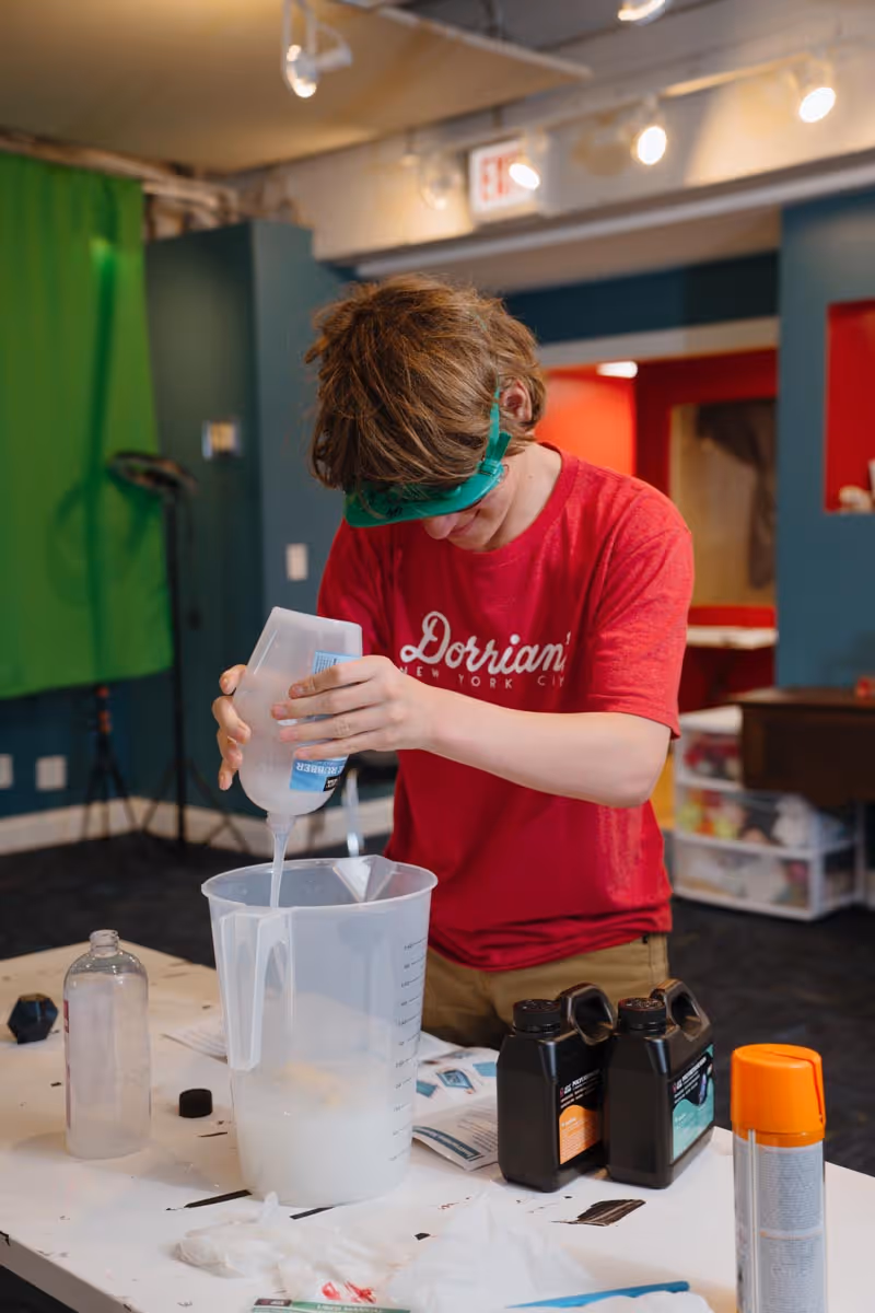 image of a school event (science fair)