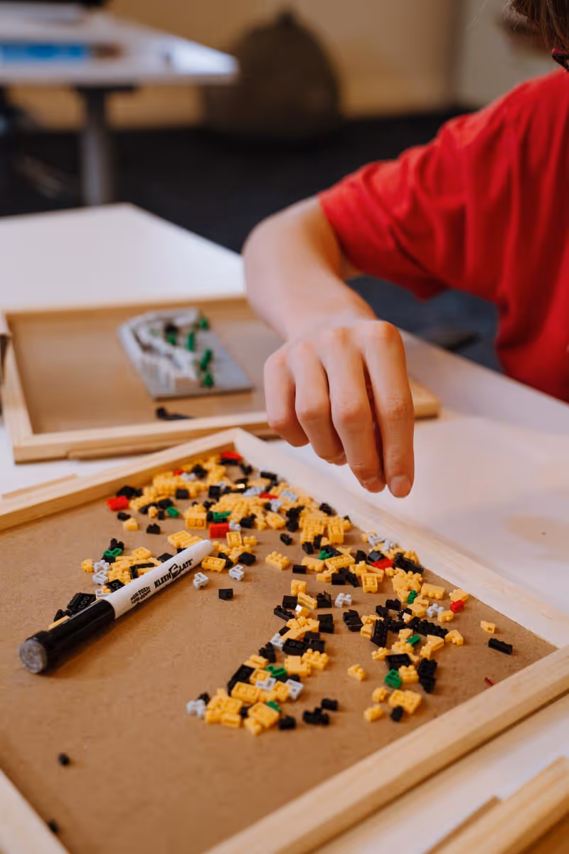 image of a school event (science fair)