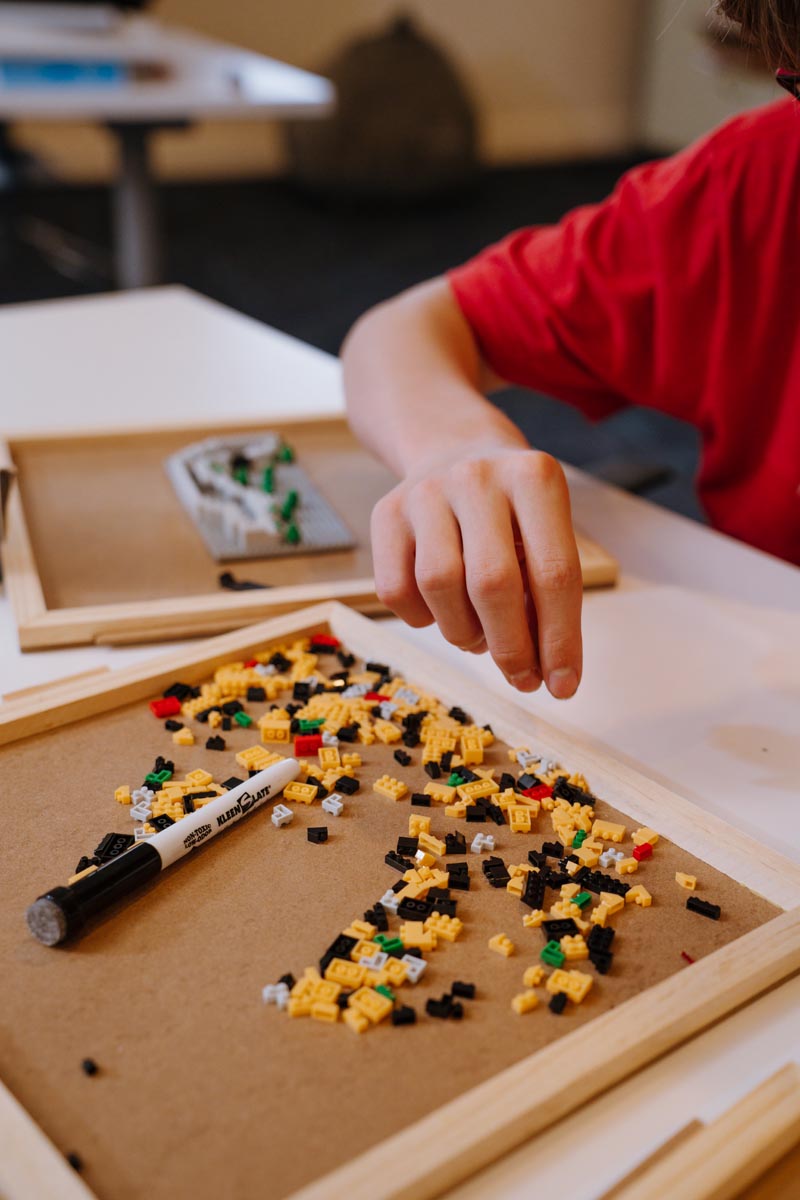image of a school event (science fair)