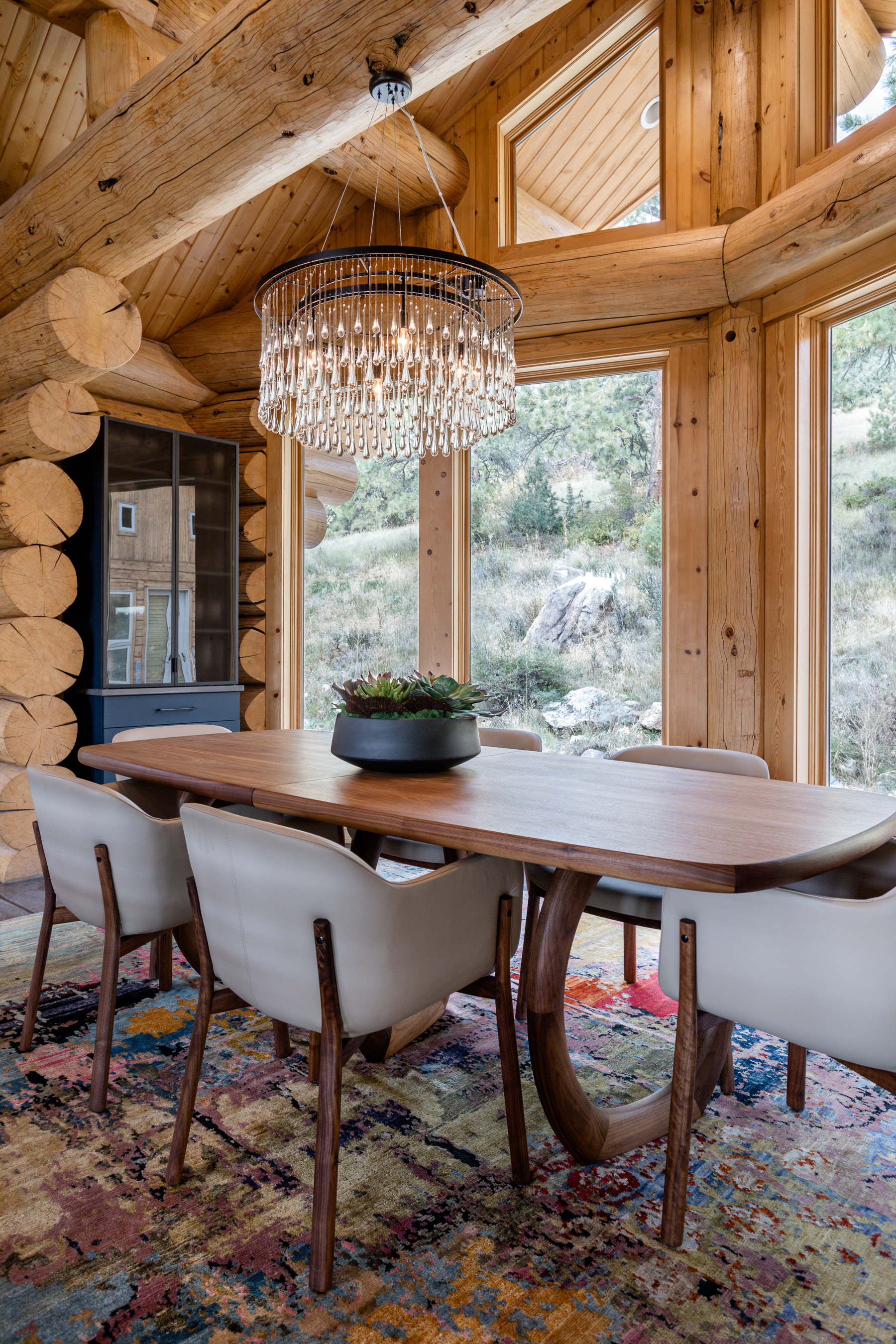 Meadow Drive living space with curated material selections