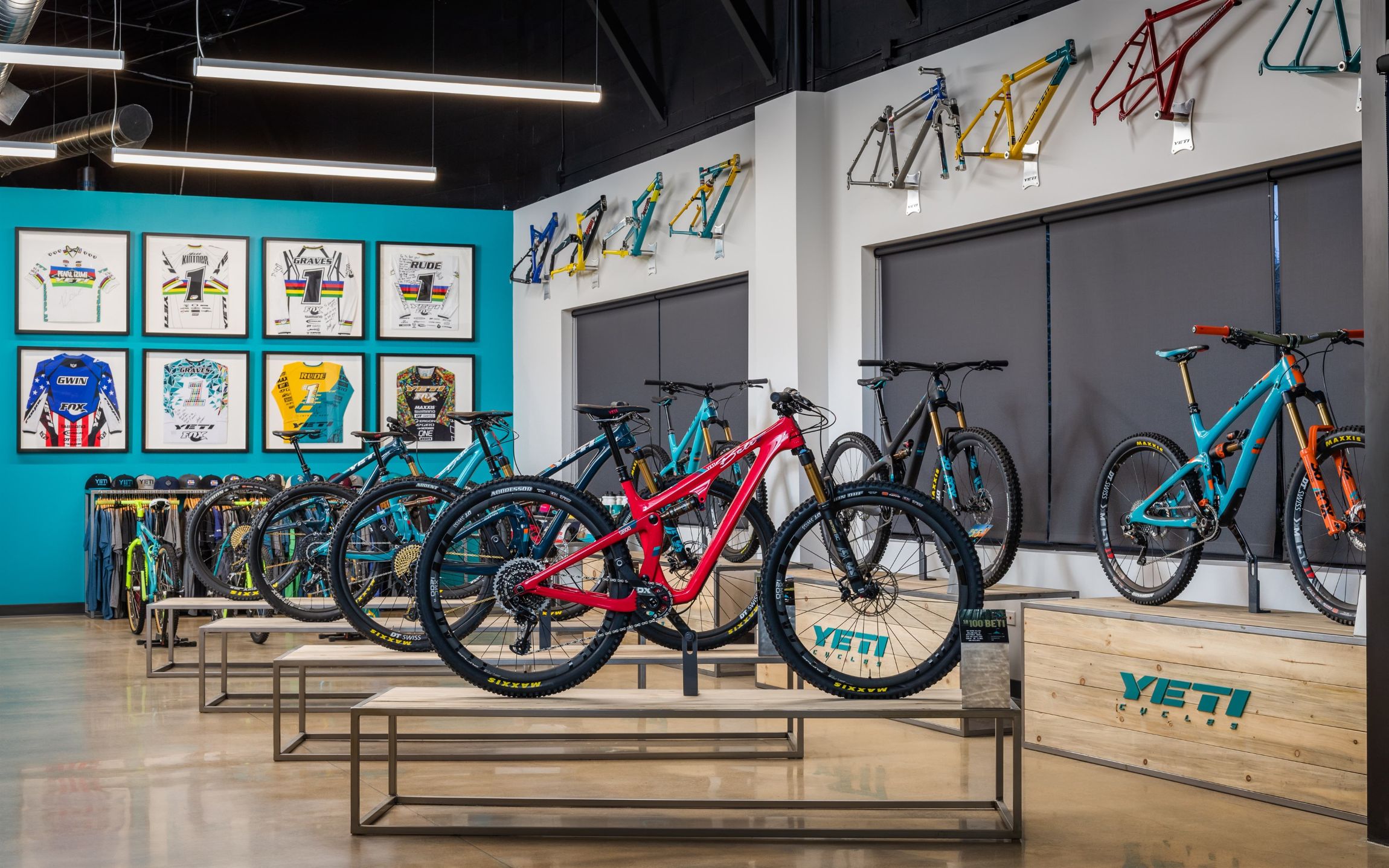 Yeti HQ commercial showroom in Golden, Colorado by Ejay Interiors