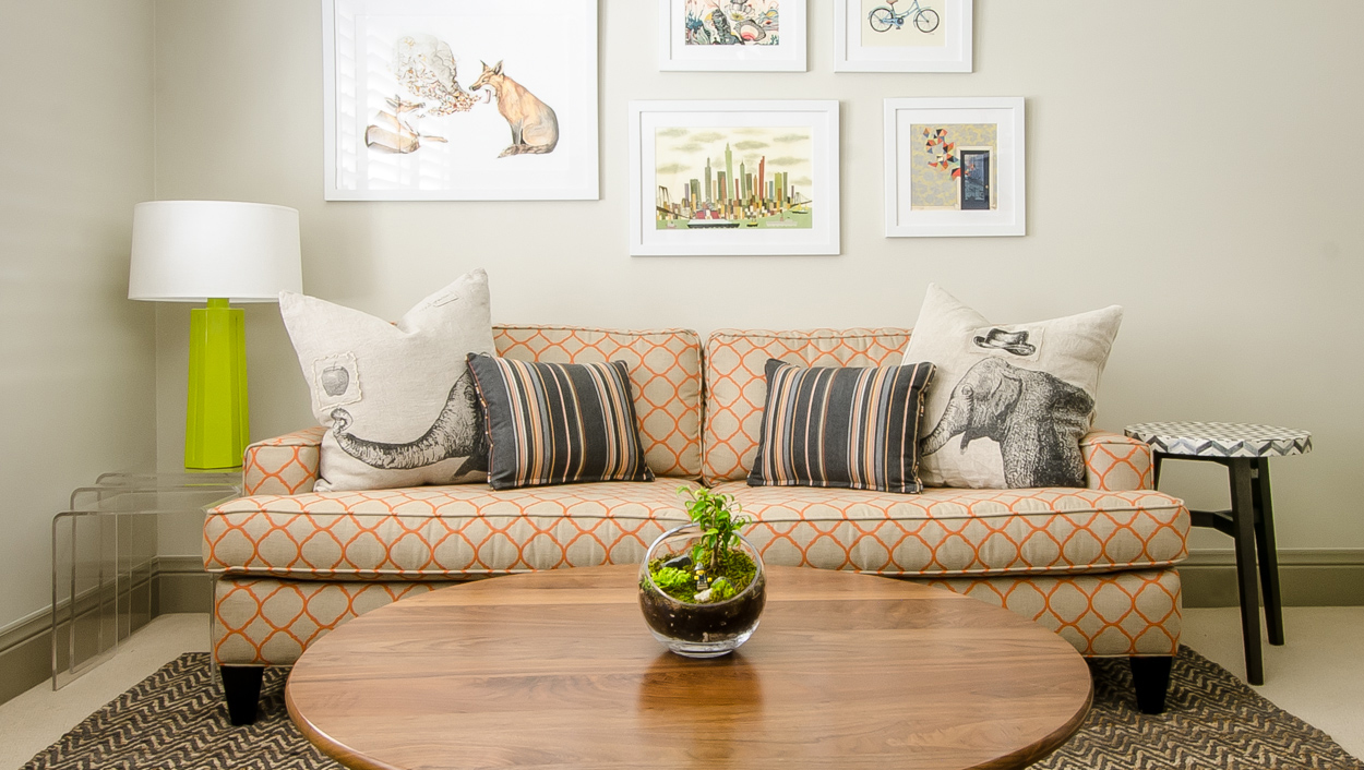 Polo Club kids lounge couch detail by Ejay Interiors