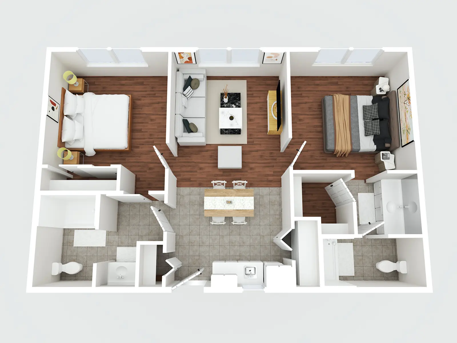The Bridge at Ooltewah Two Bedroom Floor Plan