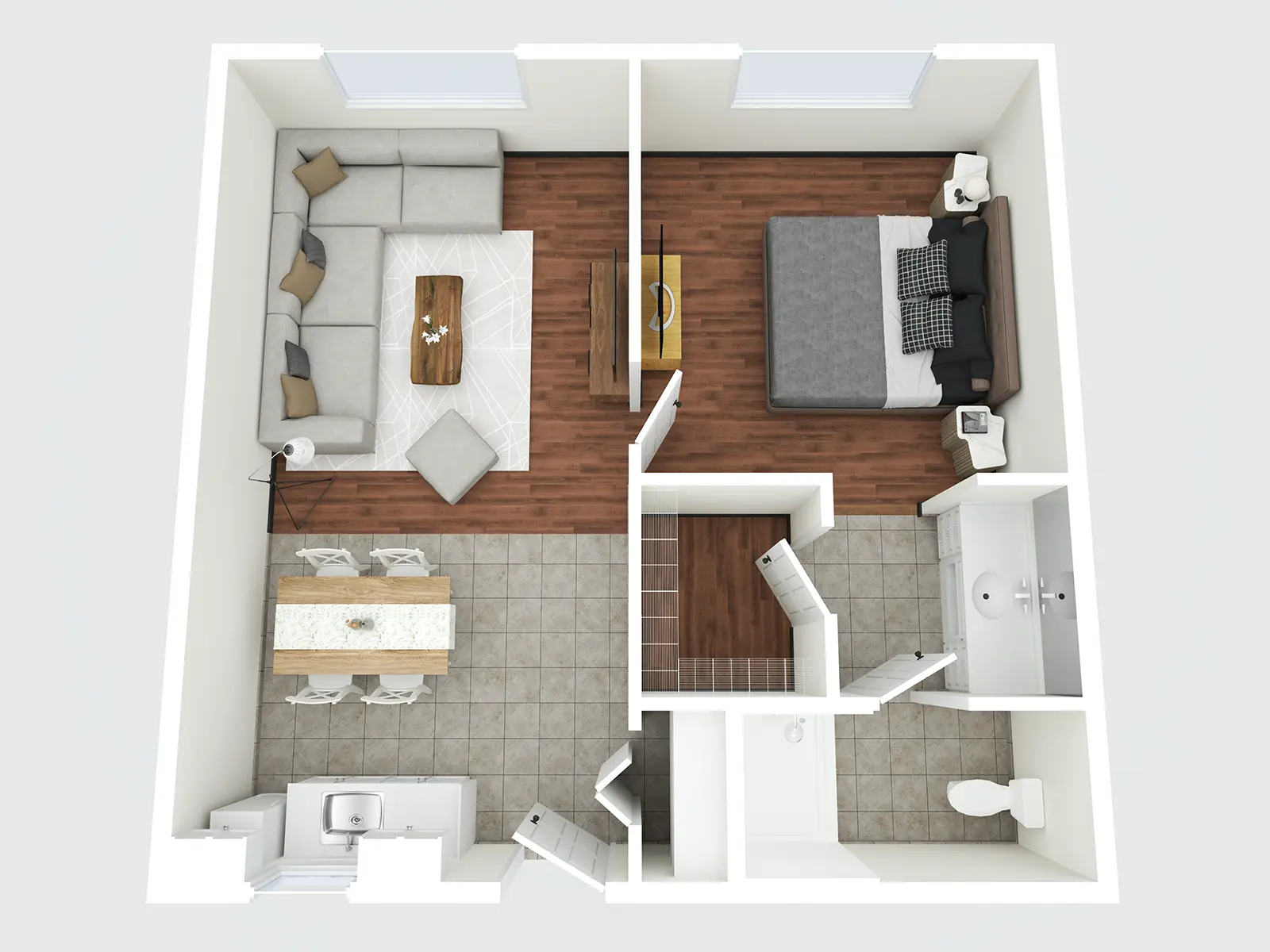The Bridge at Ooltewah One Bedroom Floor Plan