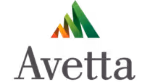 Avetta company logo with stylized green and orange triangular shapes above the text.