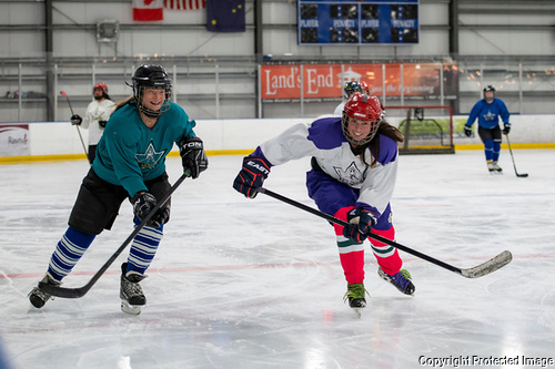 image of grant being given to the Homer Hockey Association