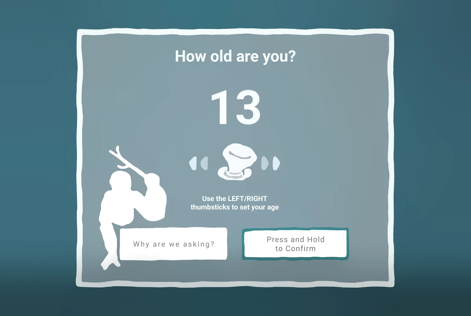 Gorilla Tag in-headset age prompt