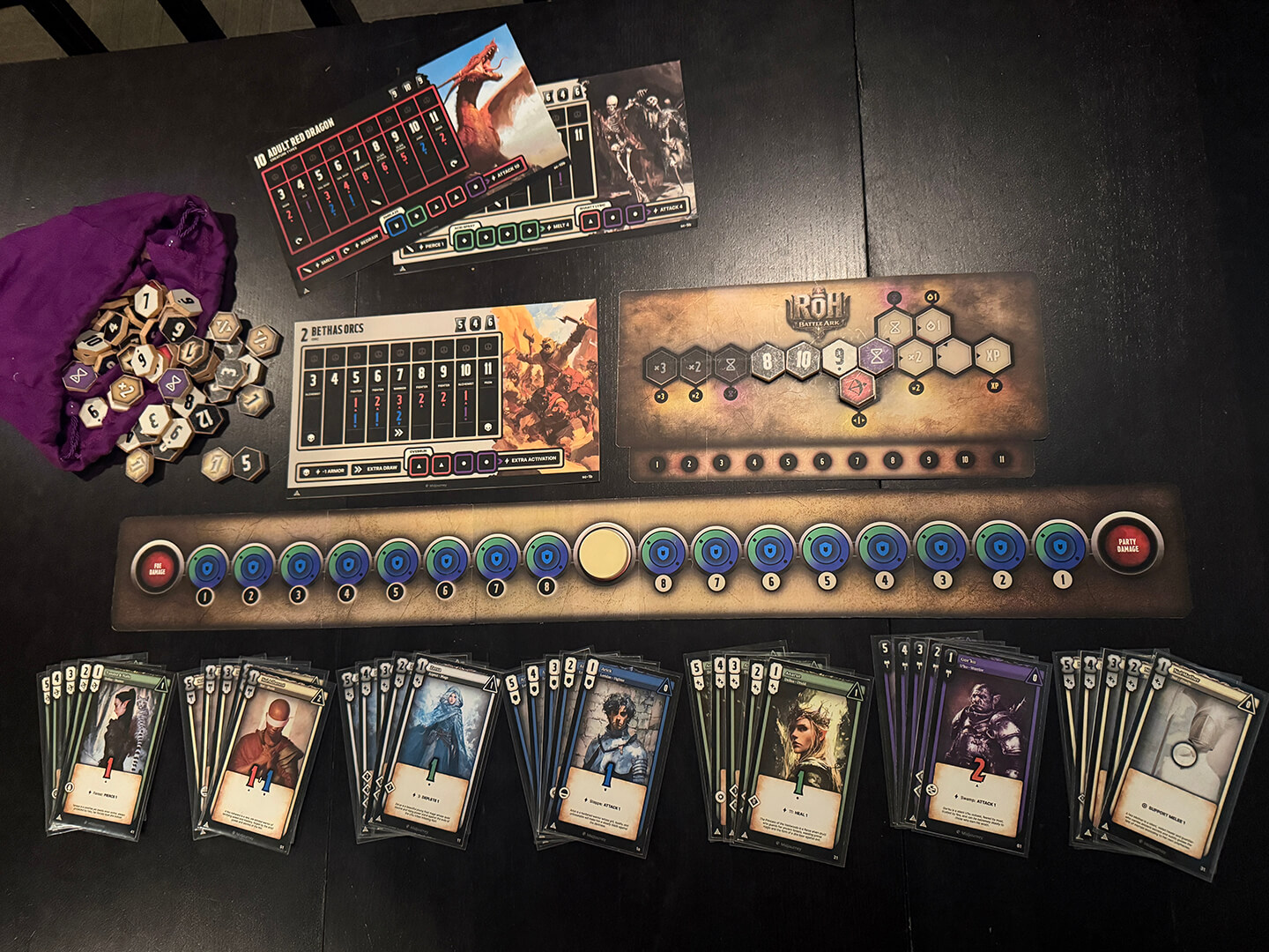 Full Layout of the "RoH - Battle Ark" prototype pieces