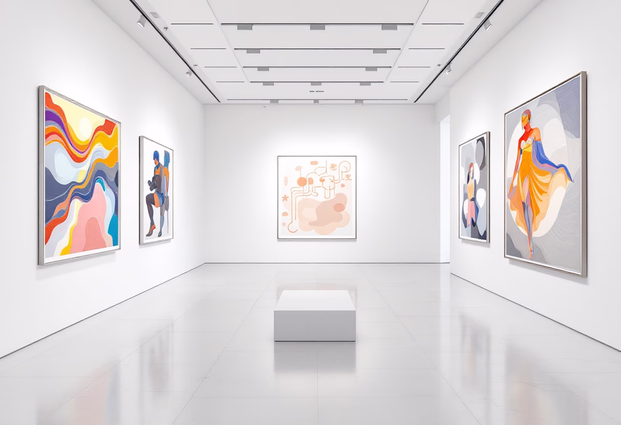 image of art exhibition space (for an art gallery)