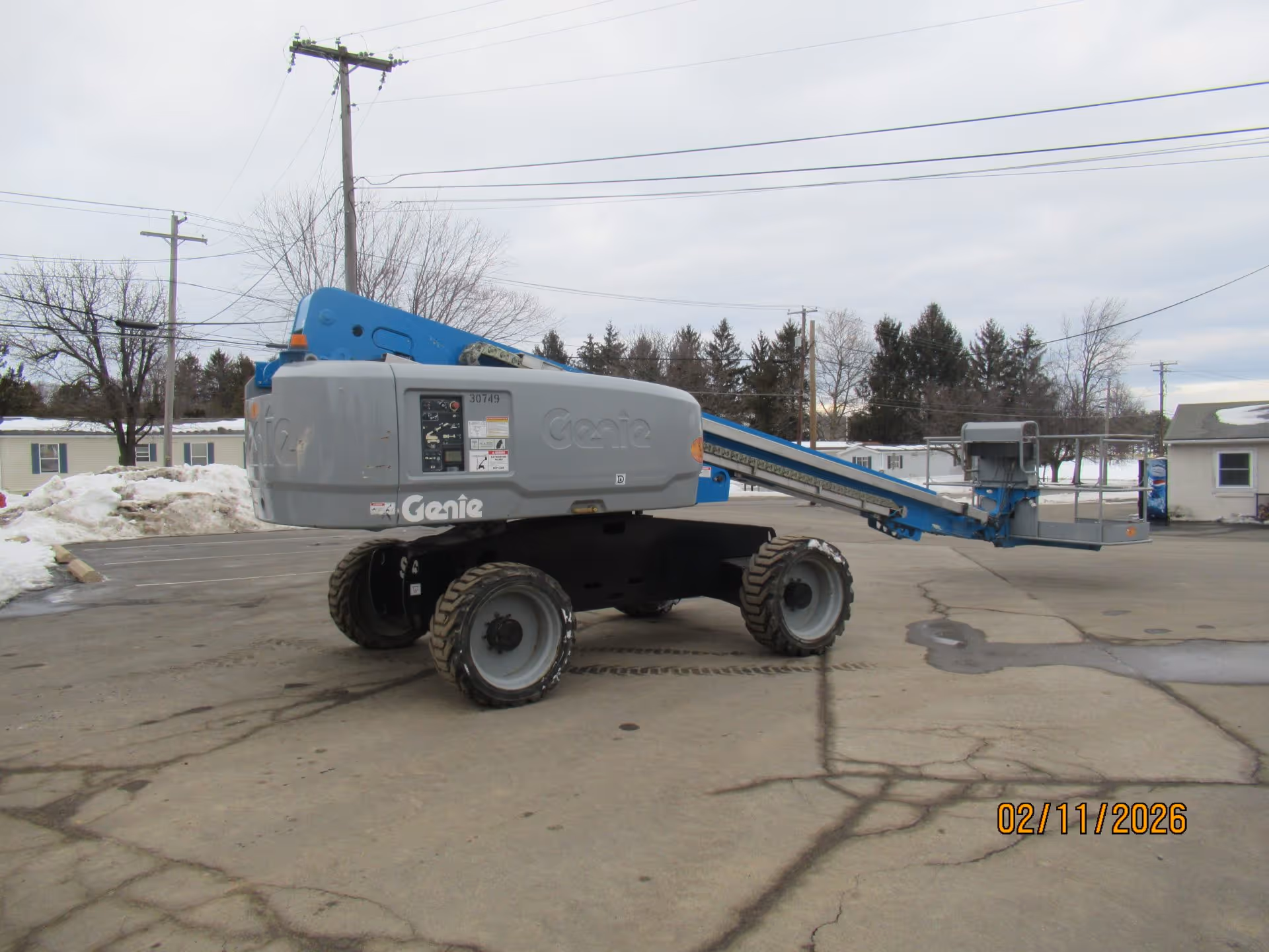 2015 S60X Genie Boom Lift, Deutz Diesel Foam Filled Tires, Generator On Board, 4x4
