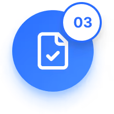 Review and Approvea step graphic logo