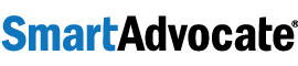 Smart Advocate logo with legal practice management software branding