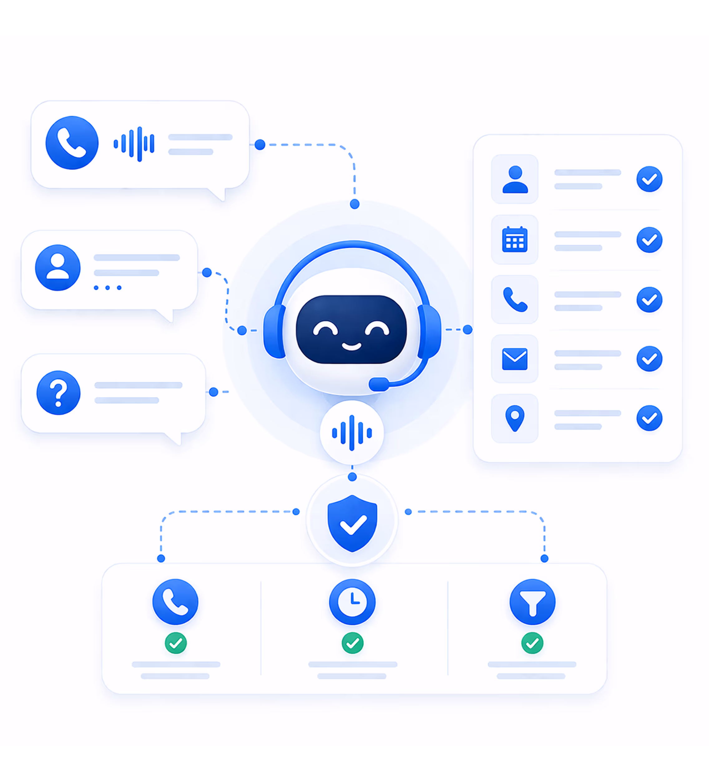 Four blue icons with text describing automatic repair timelines, state lemon law requirements with a US map, compliant demand letters with a legal document, and case documents with folder and papers.