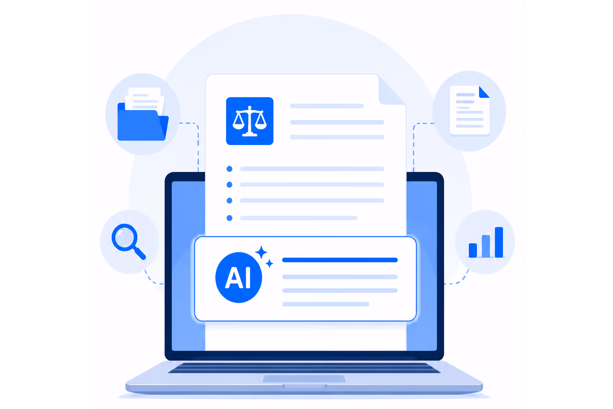Four blue icons with text describing automatic repair timelines, state lemon law requirements with a US map, compliant demand letters with a legal document, and case documents with folder and papers.