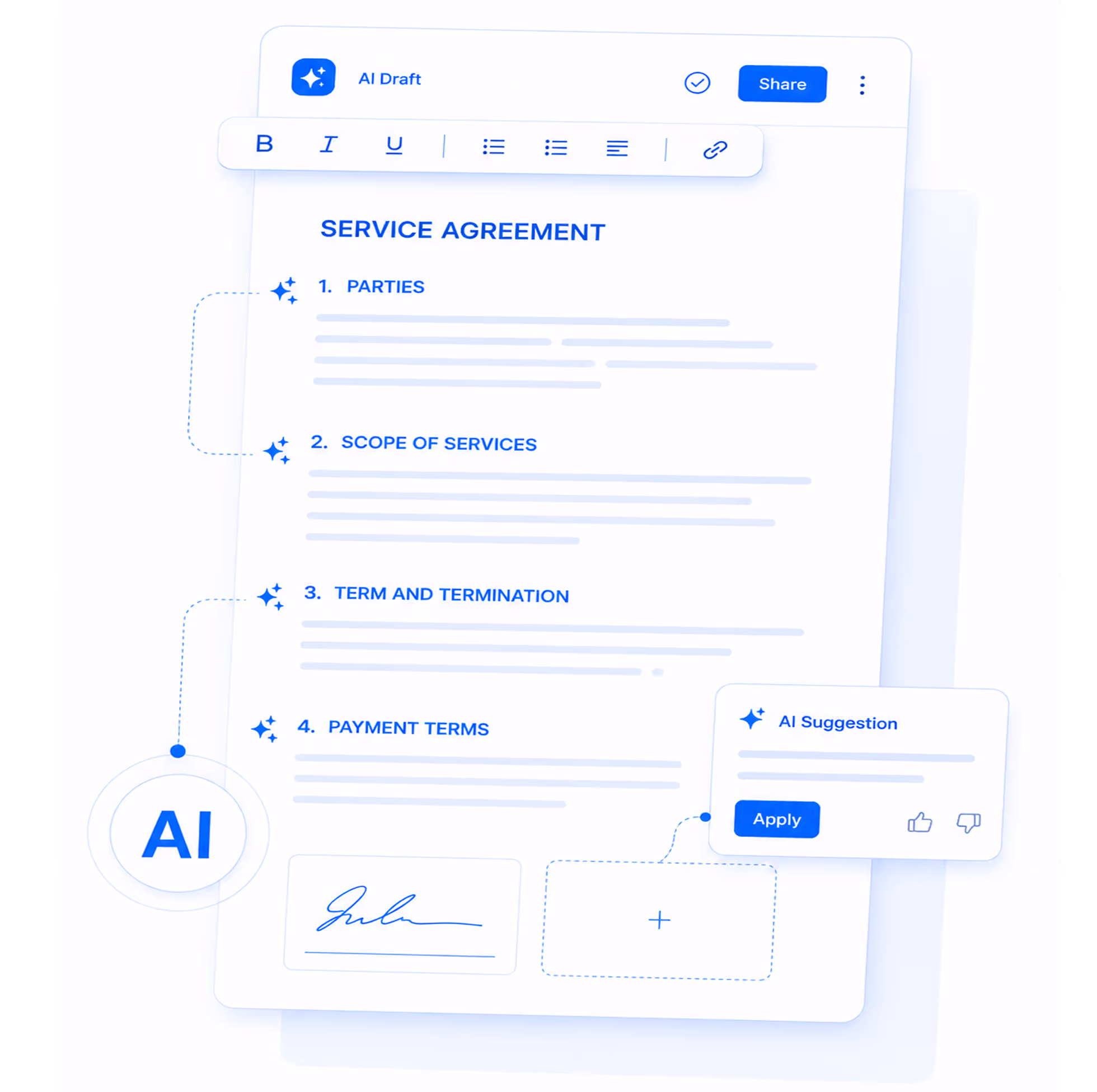 Four blue icons with text describing automatic repair timelines, state lemon law requirements with a US map, compliant demand letters with a legal document, and case documents with folder and papers.