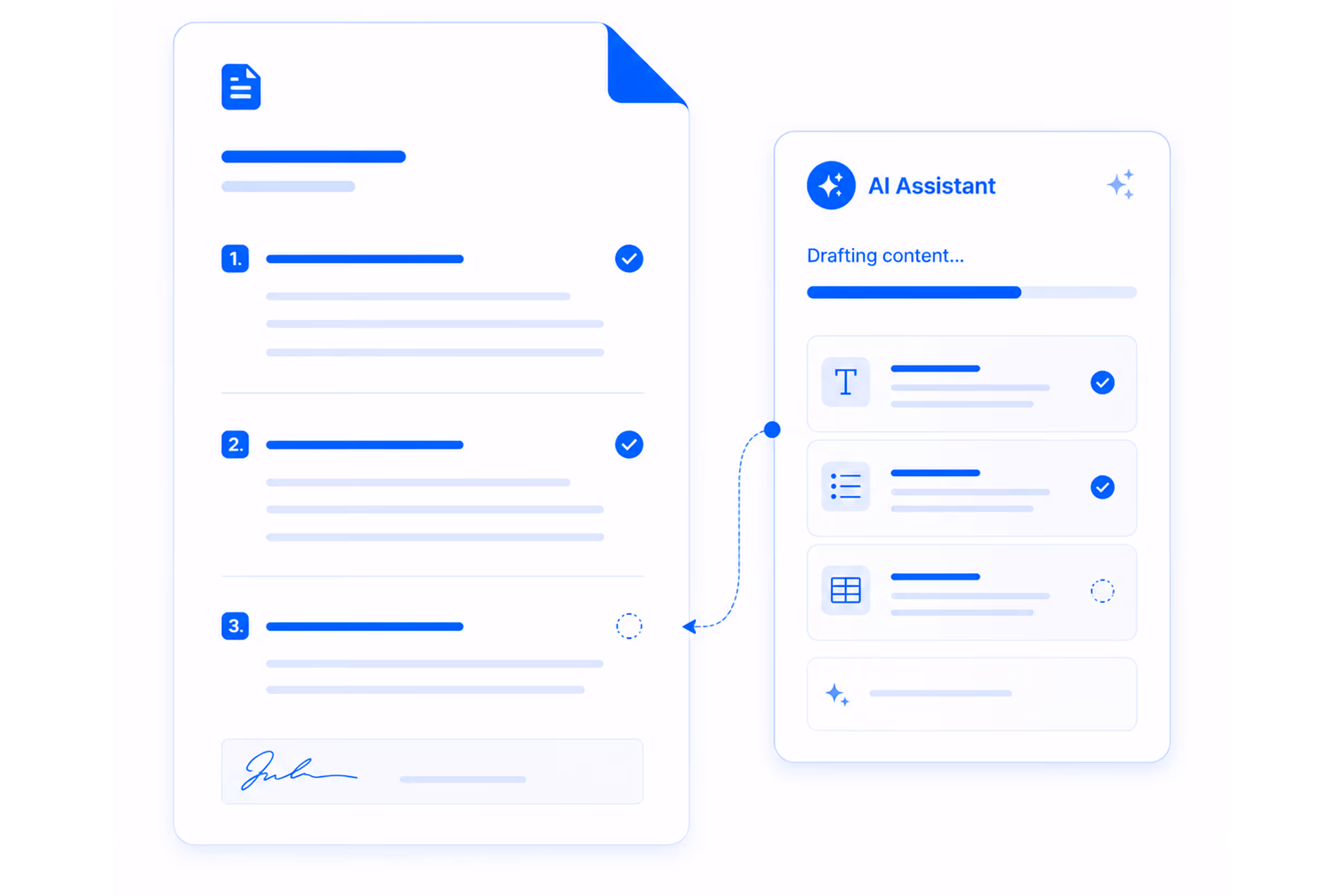 Four blue icons with text describing automatic repair timelines, state lemon law requirements with a US map, compliant demand letters with a legal document, and case documents with folder and papers.