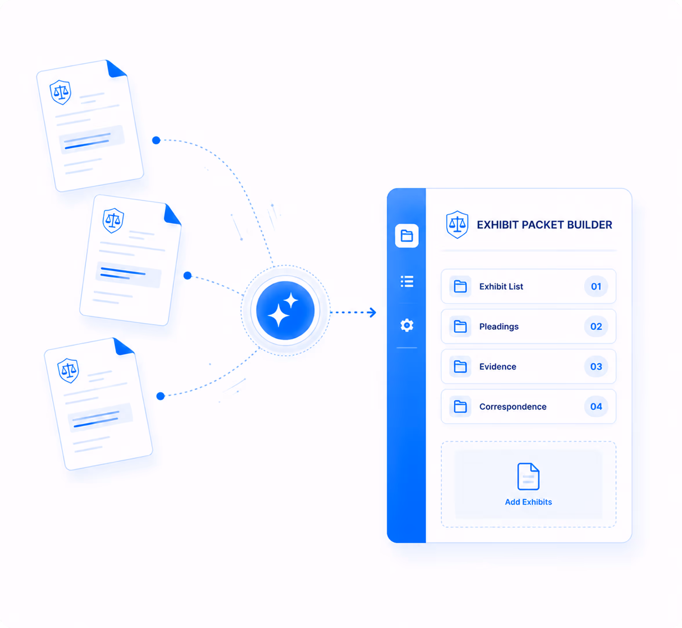 Four blue icons with text describing automatic repair timelines, state lemon law requirements with a US map, compliant demand letters with a legal document, and case documents with folder and papers.