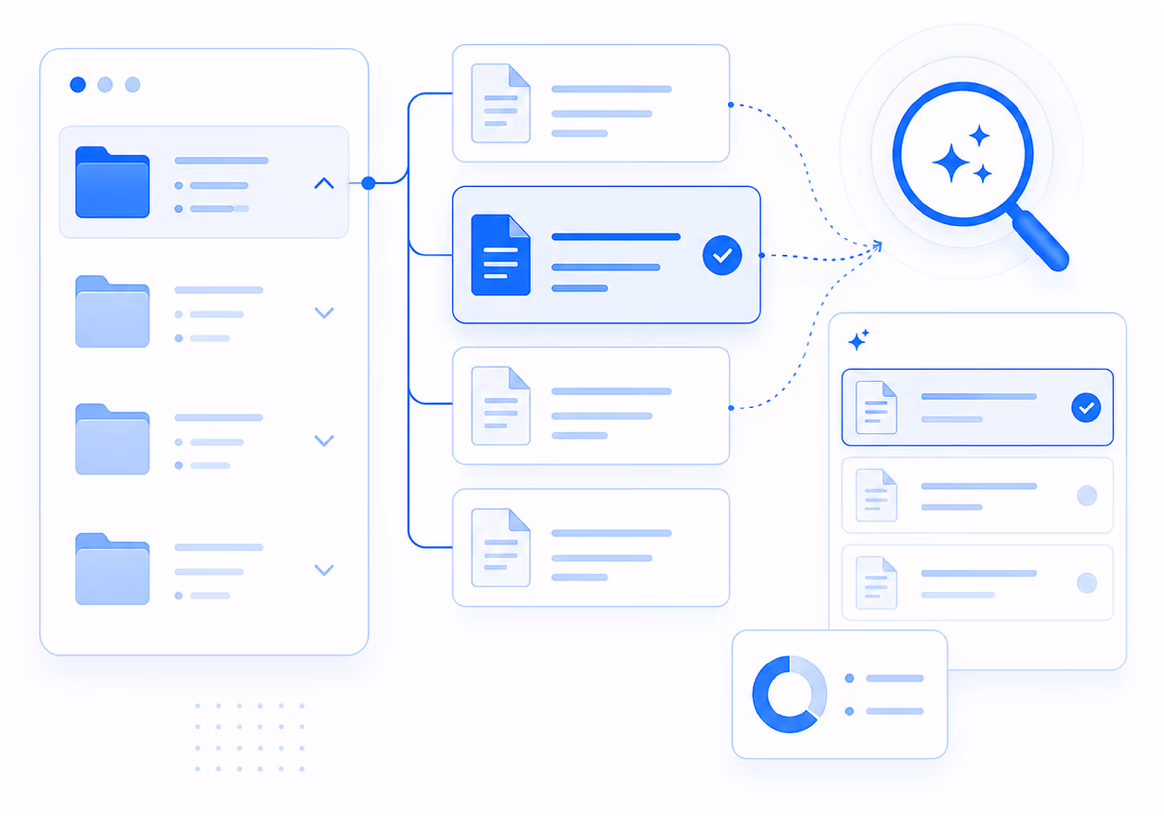 Four blue icons with text describing automatic repair timelines, state lemon law requirements with a US map, compliant demand letters with a legal document, and case documents with folder and papers.