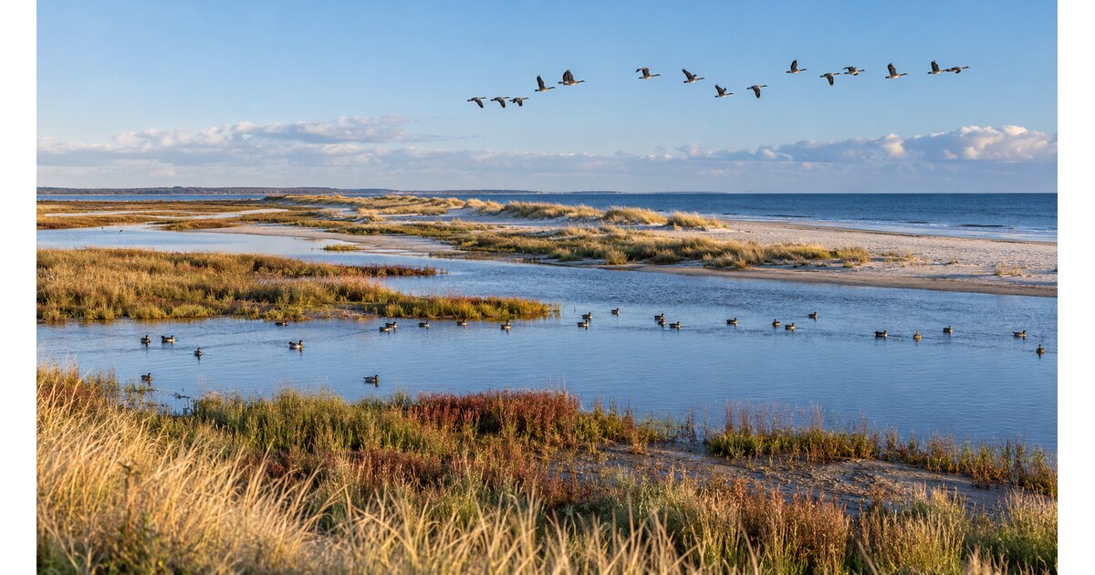 Möwe vor der Ostsee in Heiligenhafen