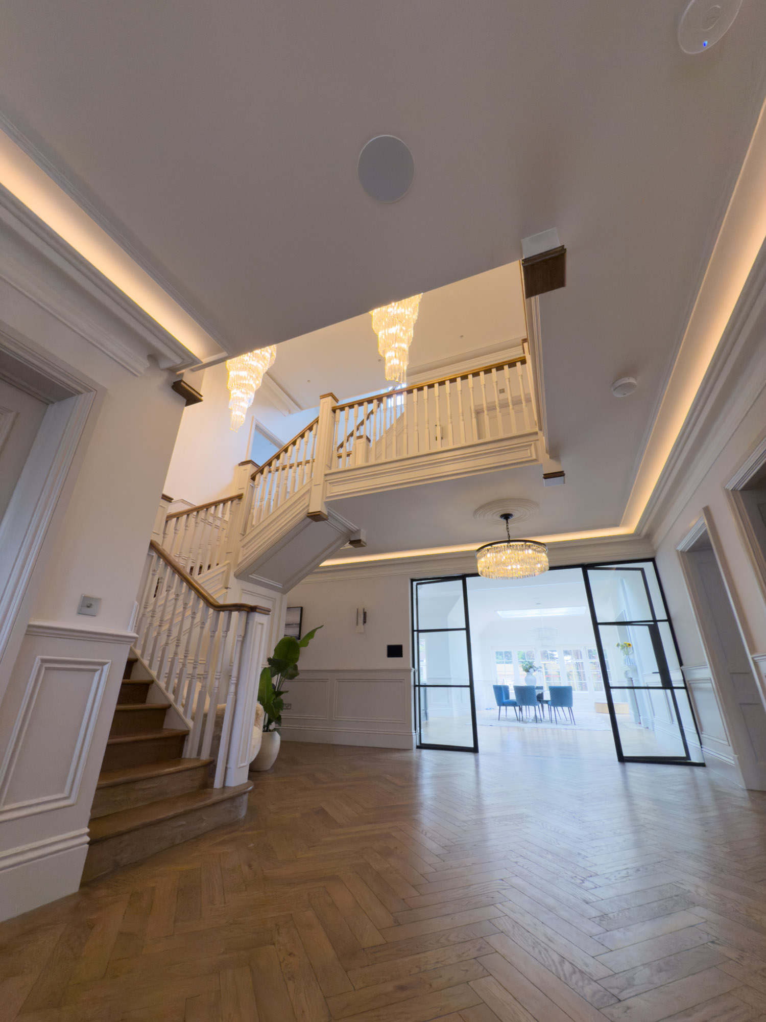 Large staircase and room spray project