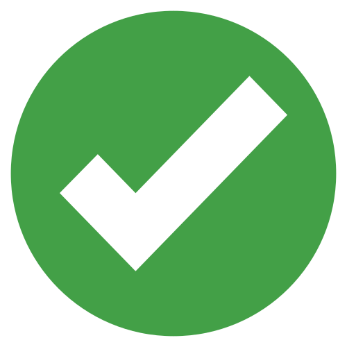 Green checkmark