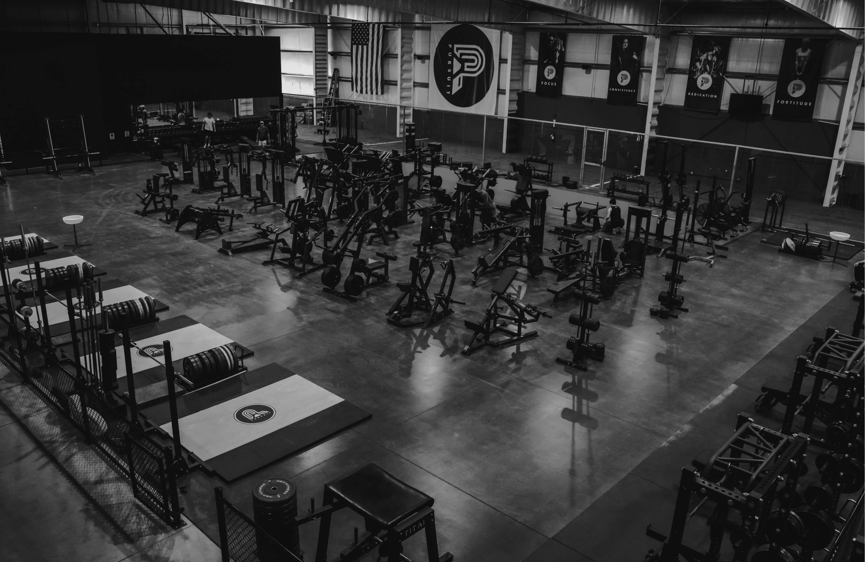 Interior view of Pursuit Training, the premier strength facility in Windsor.