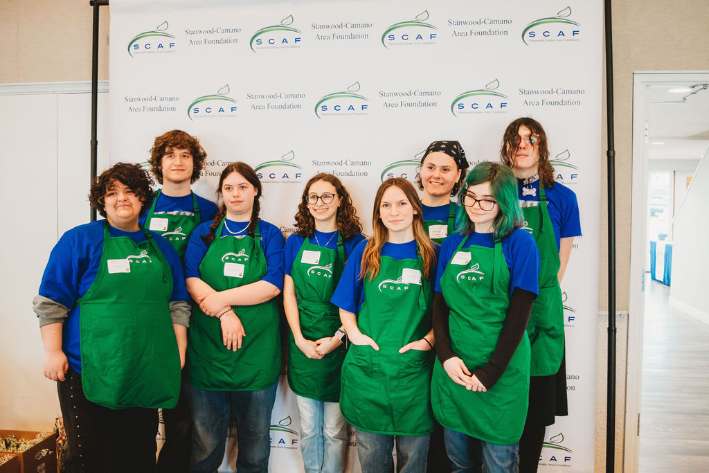 an image of Lincoln Hill High School students in their green SCAF aprons