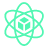 Green atom icon with orbiting electrons representing science or atomic structure.
