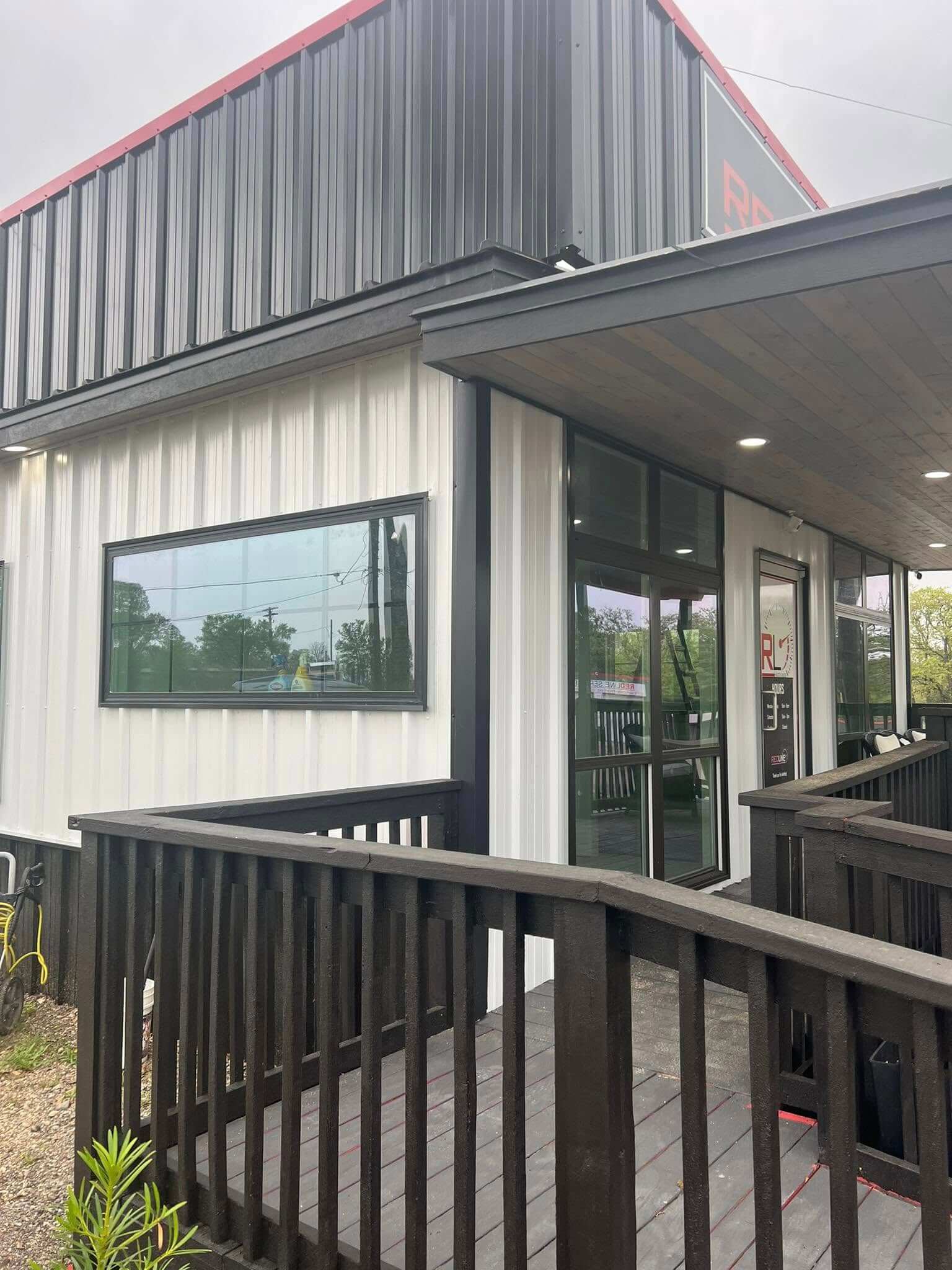 Modern office with window tinting