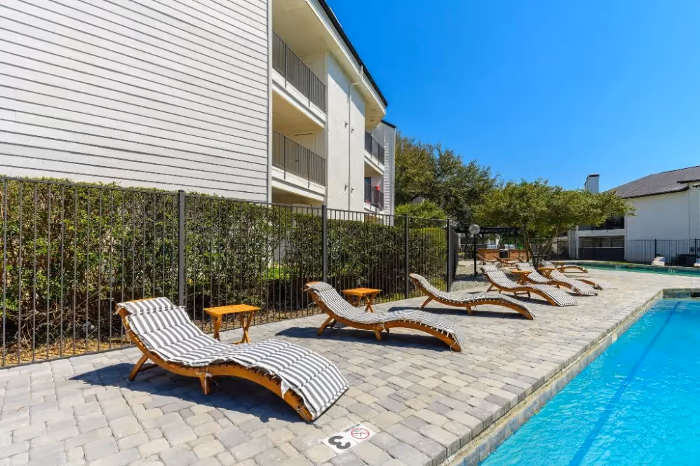 Pool with lounge seating