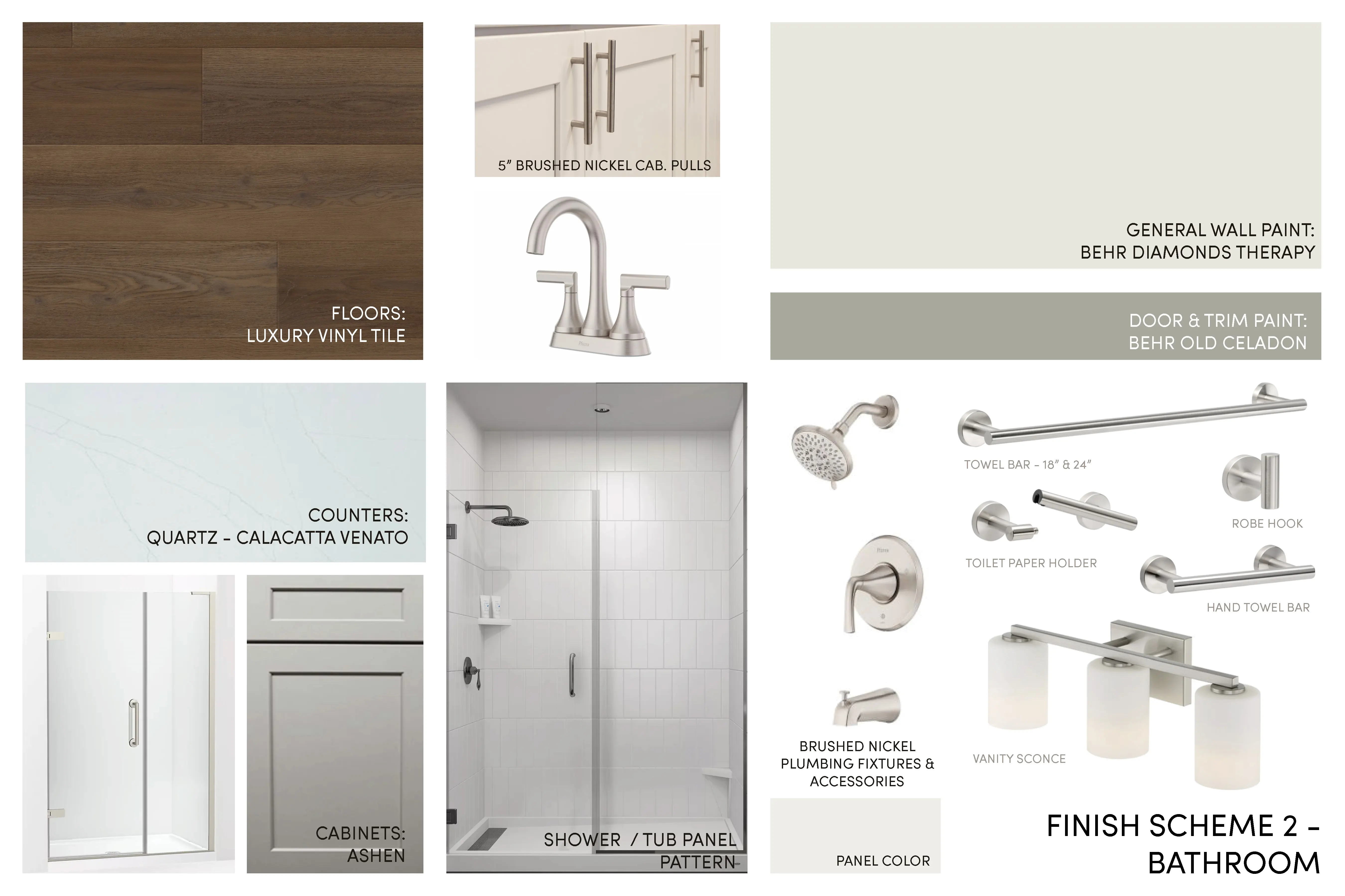 Images of the finishes included in these units