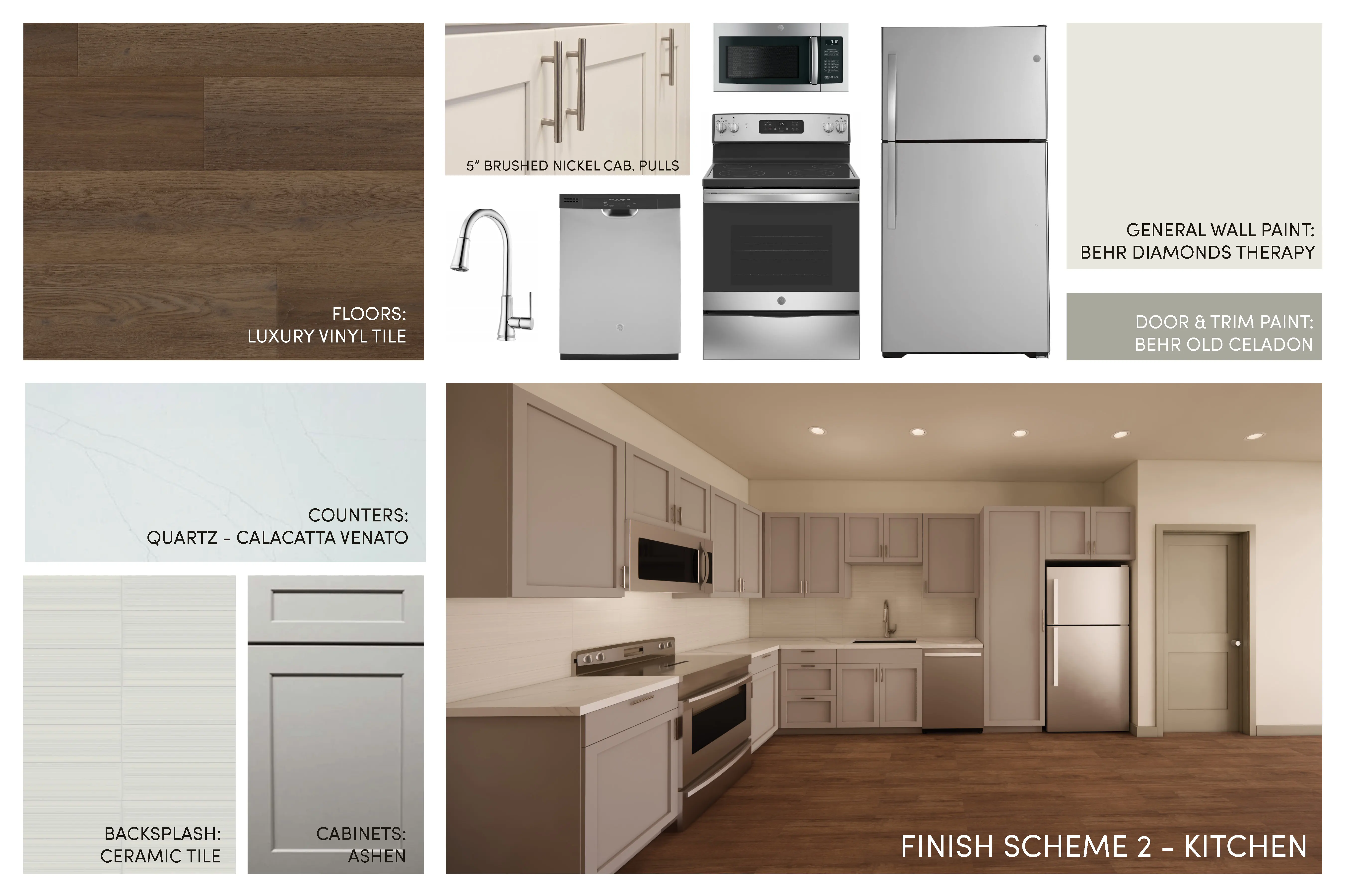 Images of the finishes included in these units