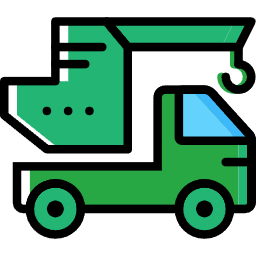 Ikona pro služby nákladní autodopravy.