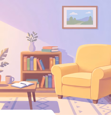 A comfortable, well cared for home interior