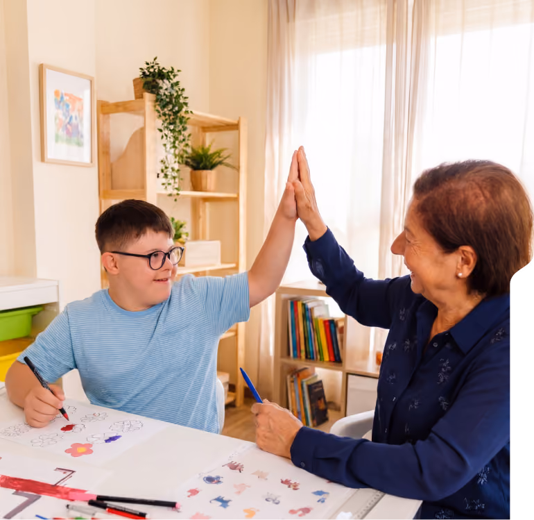 Applied Behavior Analysis session with a child