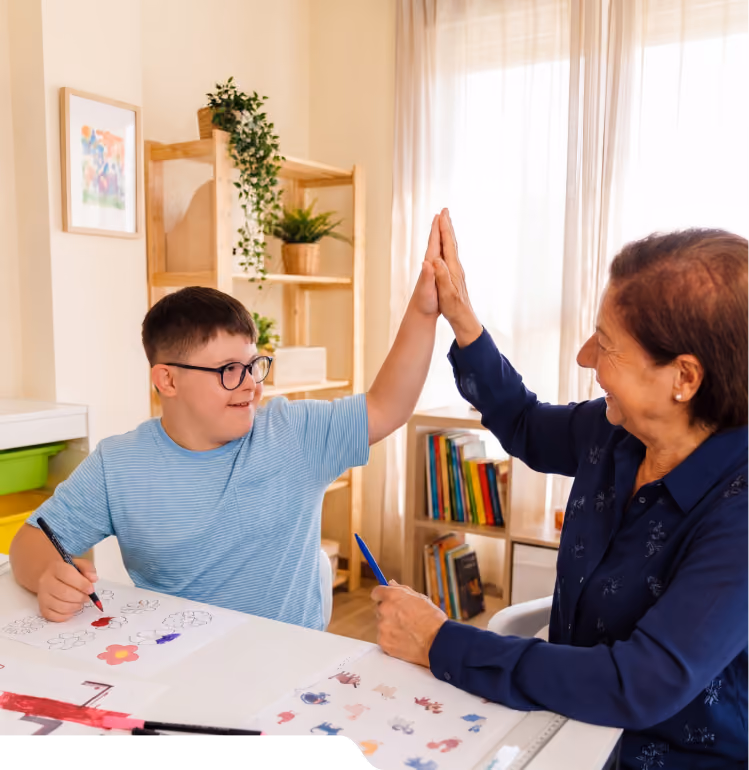 Applied Behavior Analysis session with a child