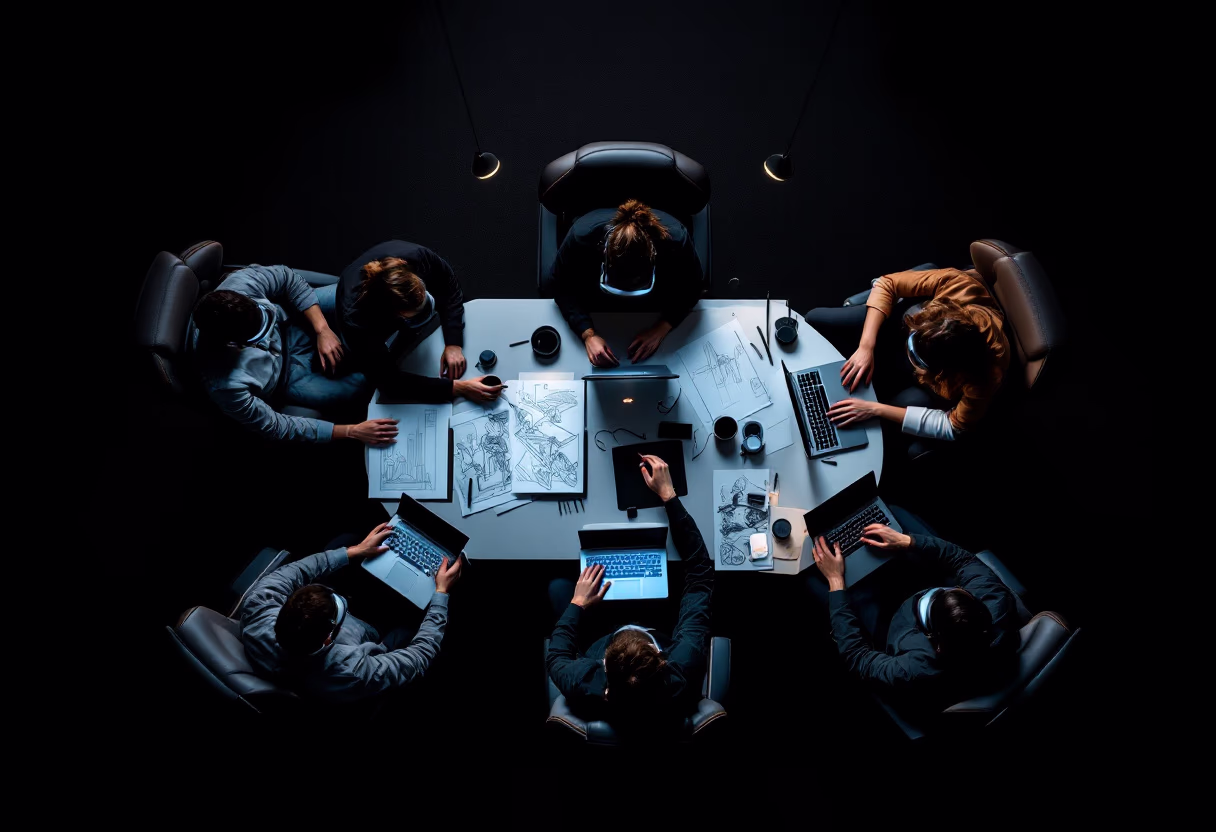 image of an office collaboration scene (for a mobility and transportation)