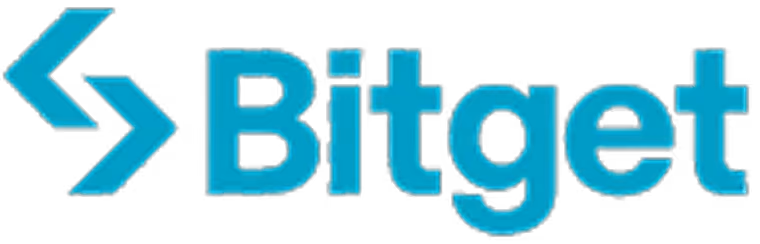 Bitget company logo with stylized blue symbol to the left and the word 'Bitget' in blue text.