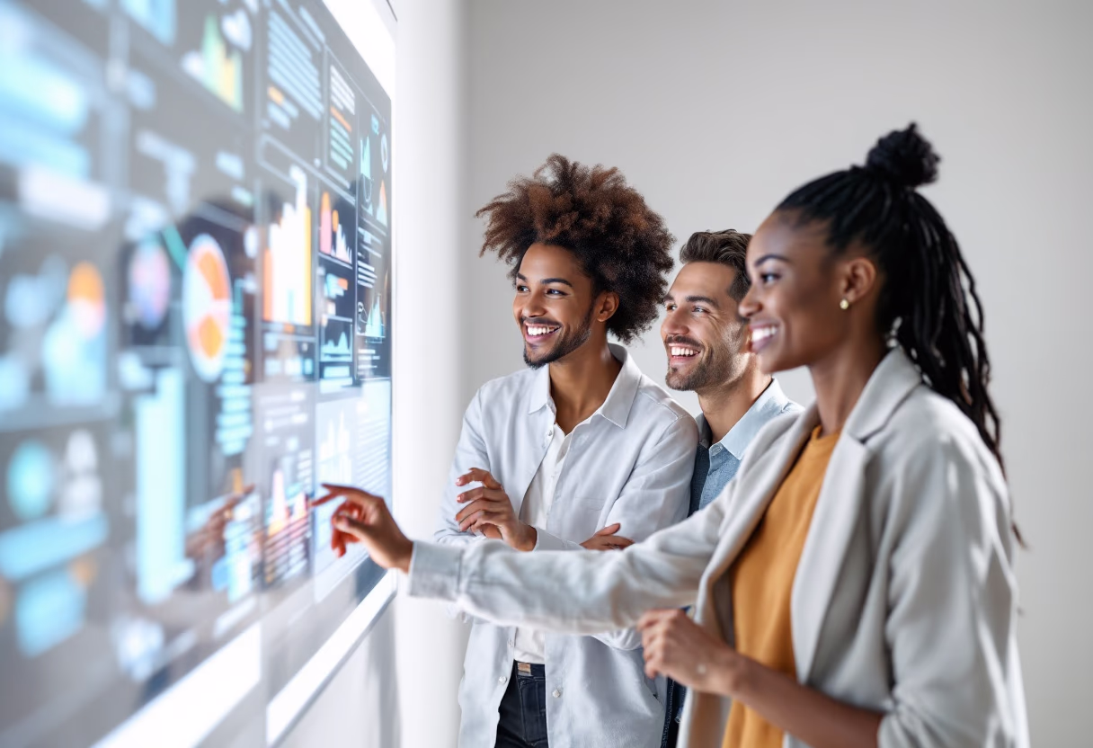 image of team discussion (for a hr tech)