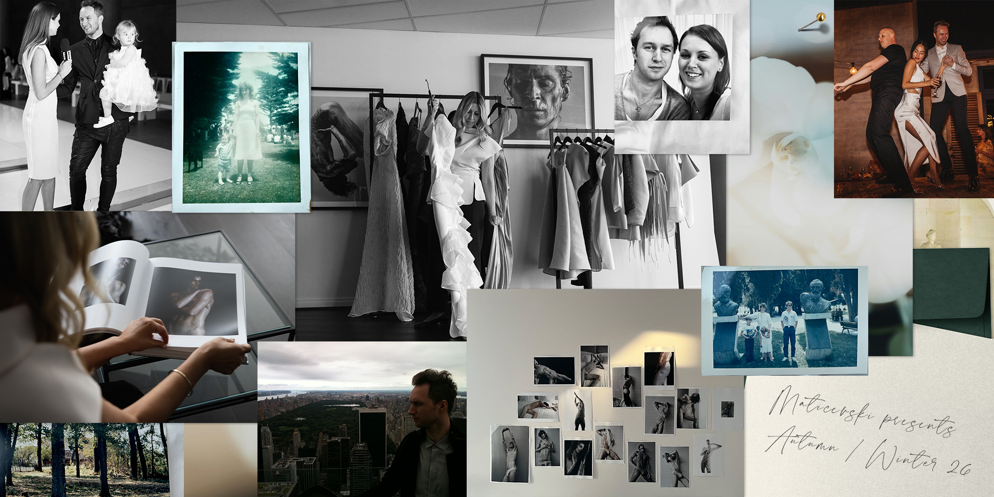 Black and white photo collage from Toni