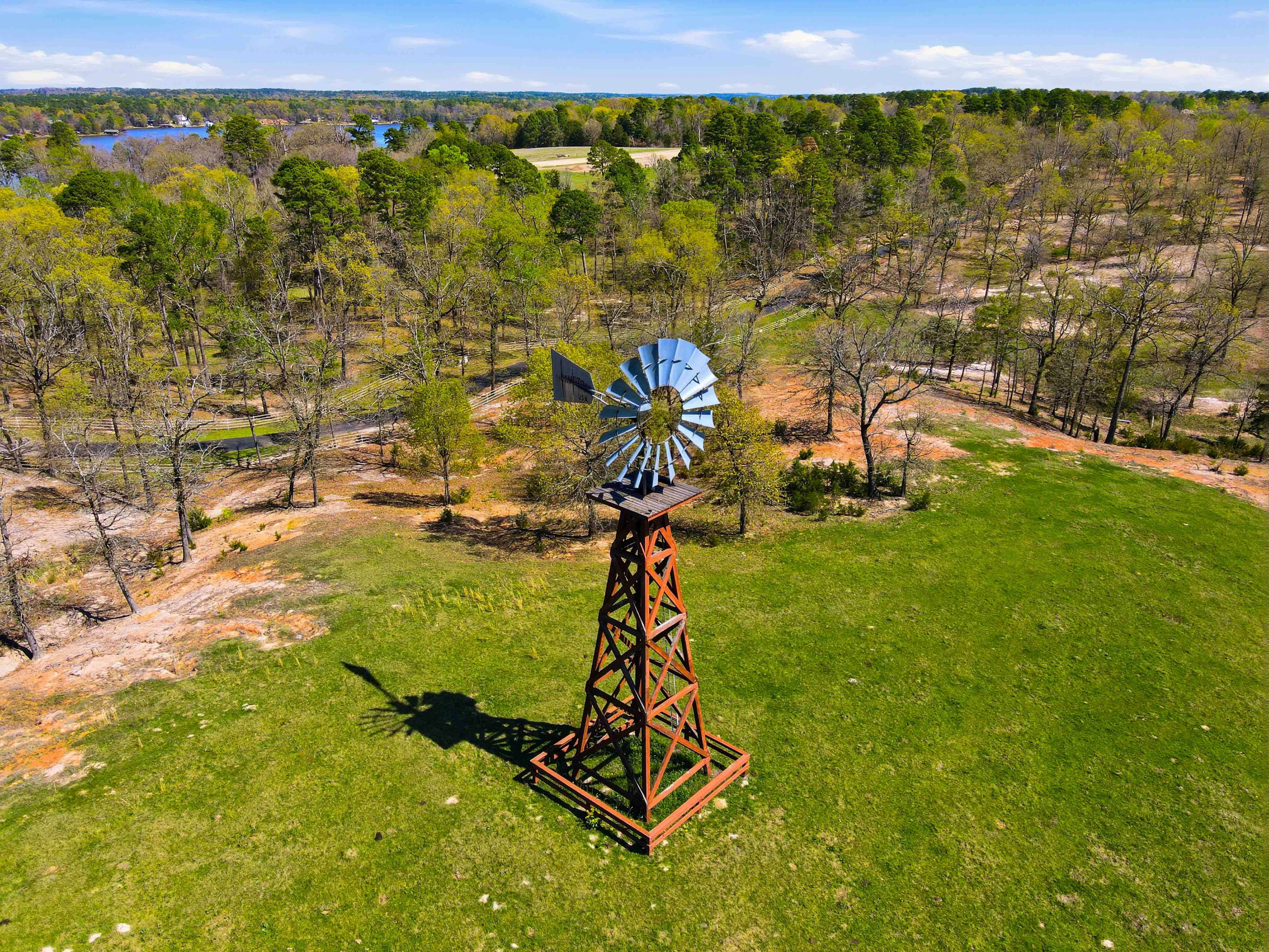 Historic windmill on the Timber Creek Ranch grounds