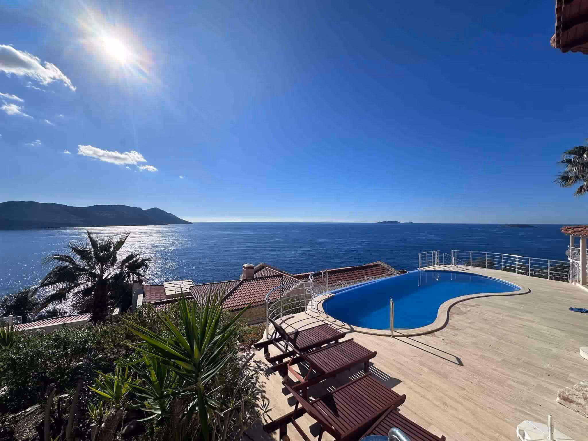 Pool deck on the villa complex