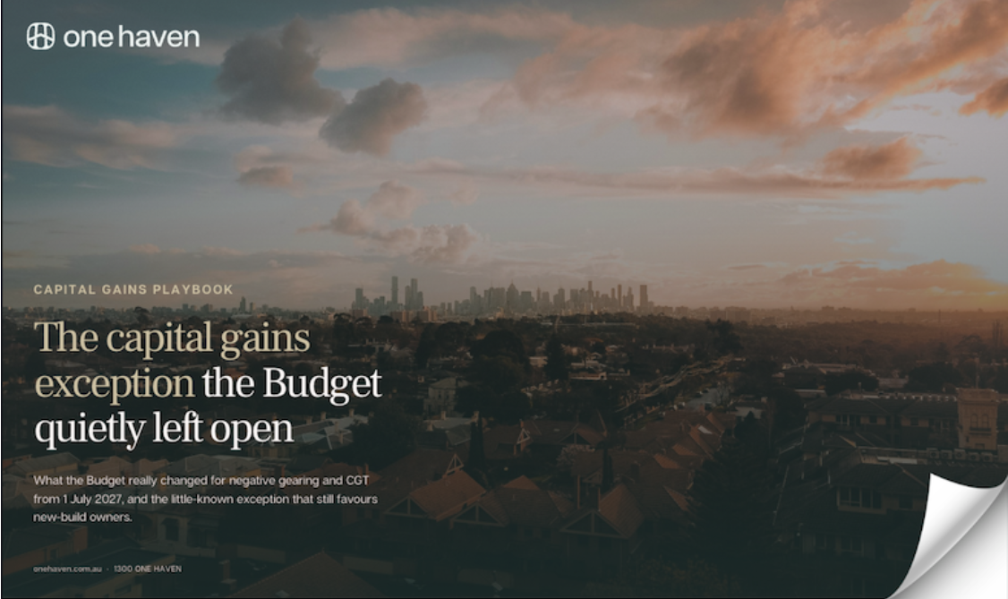 Cover of the One Haven Capital Gains Playbook