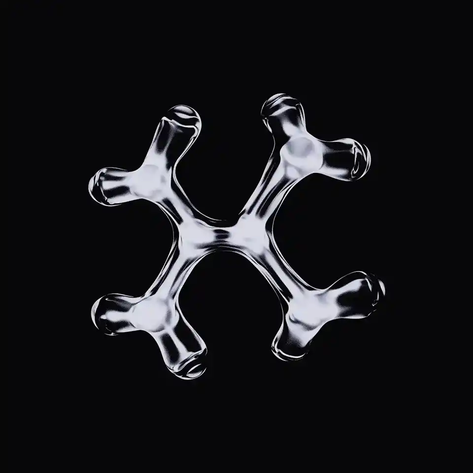 modern metallic shape futuristic design