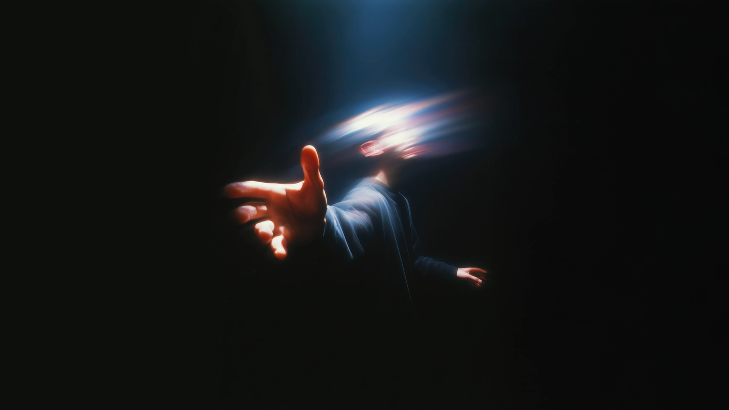 abstract light beam cinematic visual design