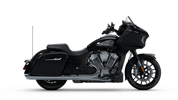 2025 Indian Motorcycle Challenger in Black Metallic, right profile view