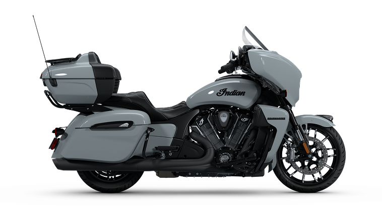 2025 Indian Motorcycle Roadmaster PowerPlus Dark Horse in Storm Gray, right profile view