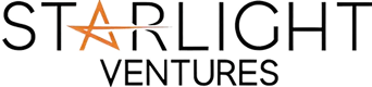 Starlight Ventures logo with a stylized orange star replacing the 'A' in Starlight.