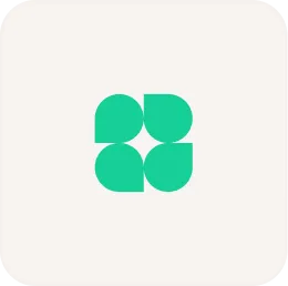 A green and white logo for a company.