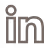 Logo LinkedIn noir sur fond blanc.